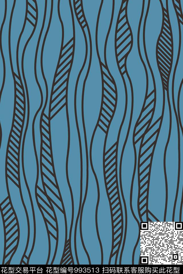 数码华亿平台抽象几何数码印花华亿平台下载（图片编号: 993513） - 瓦栏（Walan）