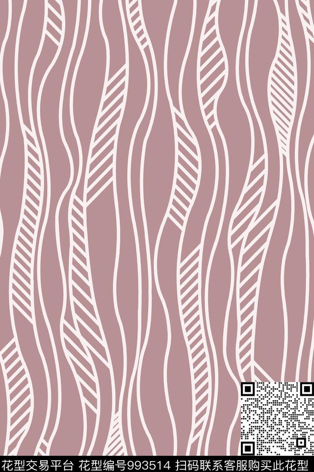 数码华亿平台抽象几何数码印花华亿平台下载（图片编号: 993514） - 瓦栏（Walan）