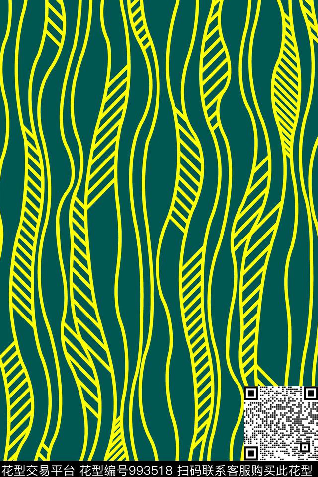 数码华亿平台抽象几何数码印花华亿平台下载（图片编号: 993518） - 瓦栏（Walan）