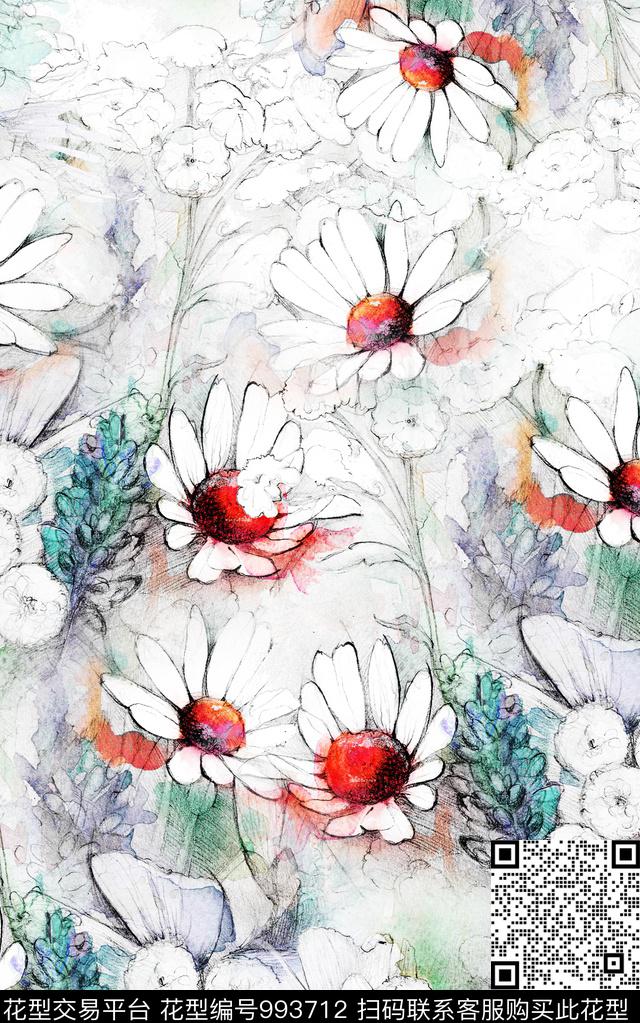 数码华亿平台小碎花肌理数码印花华亿平台下载（图片编号: 993712） - 瓦栏（Walan）
