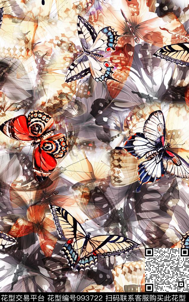 条纹民族风抽象数码印花华亿平台下载（图片编号: 993722） - 瓦栏（Walan）