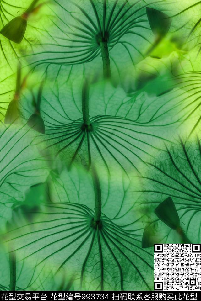 数码华亿平台女装绿色数码印花华亿平台下载（图片编号: 993734） - 瓦栏（Walan）