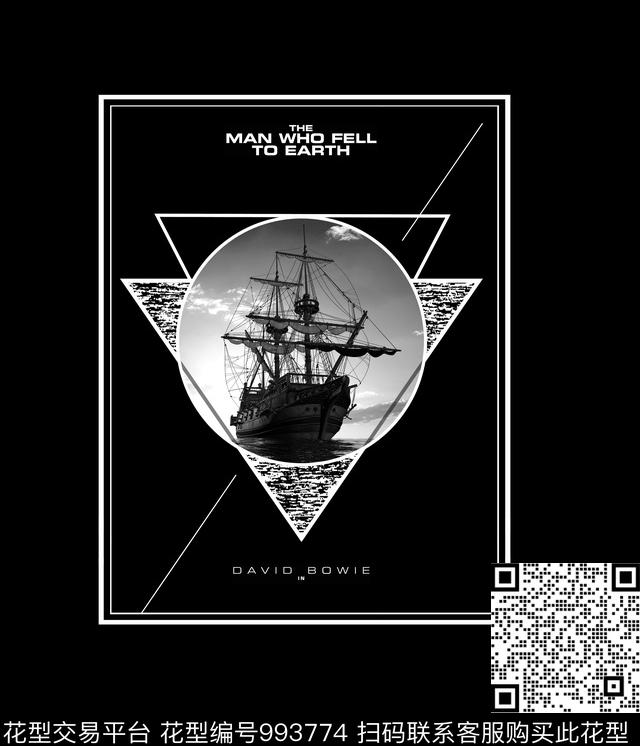 男装抽象几何数码印花华亿平台下载（图片编号: 993774） - 瓦栏（Walan）