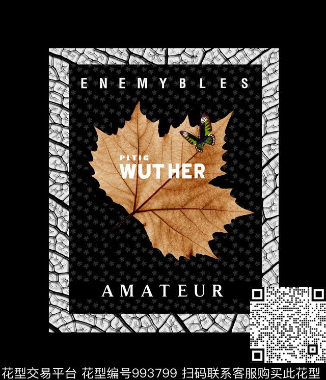 动物抽象潮牌数码印花华亿平台下载（图片编号: 993799） - 瓦栏（Walan）