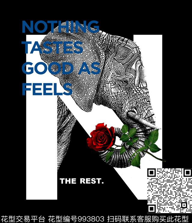 动物抽象潮牌数码印花华亿平台下载（图片编号: 993803） - 瓦栏（Walan）