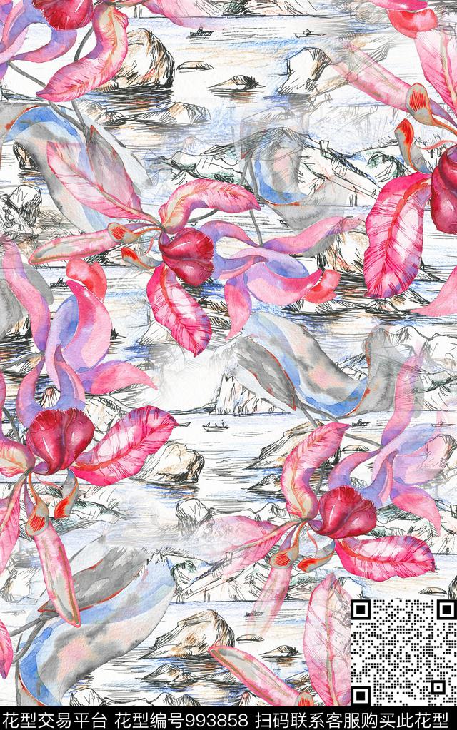 数码华亿平台小碎花肌理数码印花华亿平台下载（图片编号: 993858） - 瓦栏（Walan）