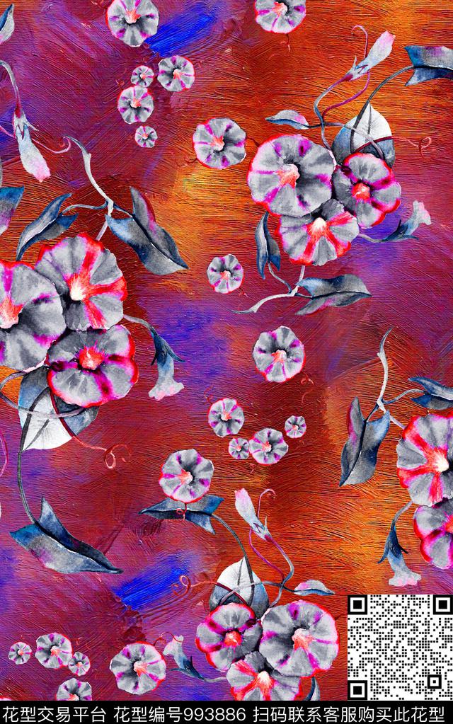 数码华亿平台小碎花肌理数码印花华亿平台下载（图片编号: 993886） - 瓦栏（Walan）