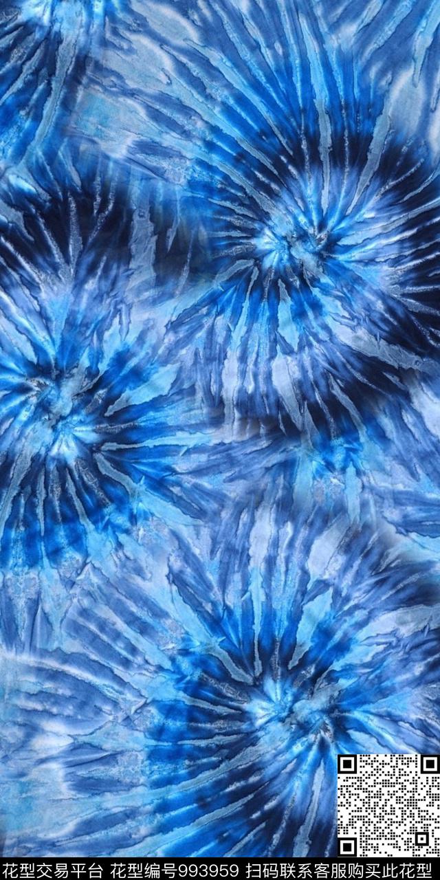 数码华亿平台抽象扎染华亿平台数码印花华亿平台下载（图片编号: 993959） - 瓦栏（Walan）