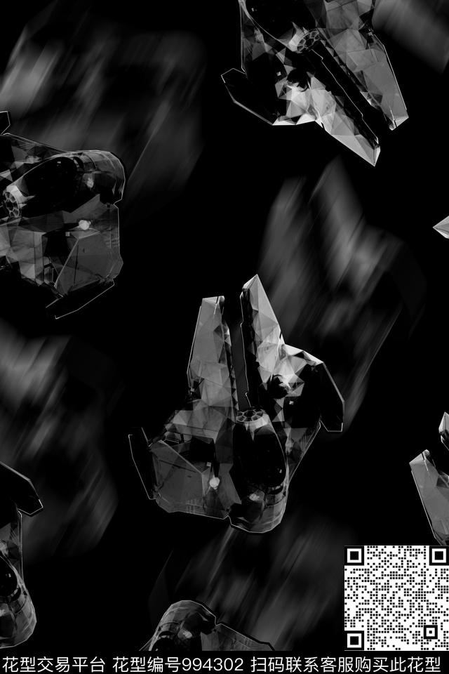 男装几何星战数码印花华亿平台下载（图片编号: 994302） - 瓦栏（Walan）