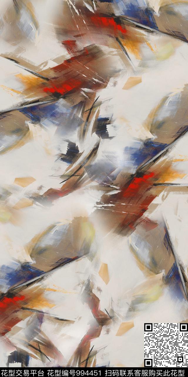 数码华亿平台抽象女装数码印花华亿平台下载（图片编号: 994451） - 瓦栏（Walan）