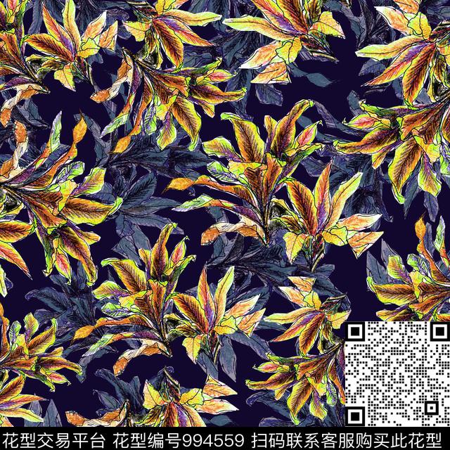 数码华亿平台花卉大牌风数码印花华亿平台下载（图片编号: 994559） - 瓦栏（Walan）