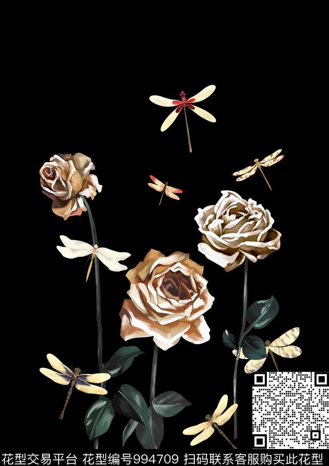 DOLCEGABBANA玫瑰花数码印花华亿平台下载（图片编号: 994709） - 瓦栏（Walan）