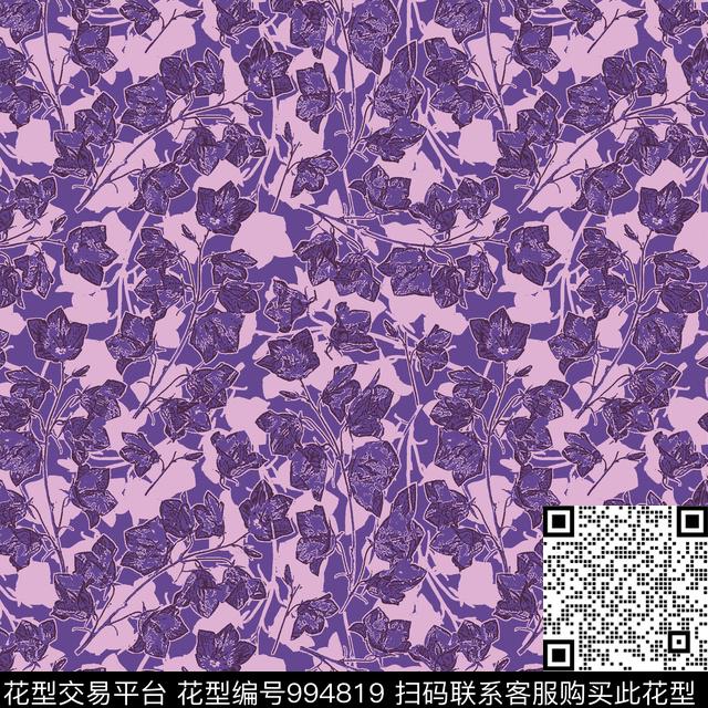 花卉女装大牌风传统印花华亿平台下载（图片编号: 994819） - 瓦栏（Walan）