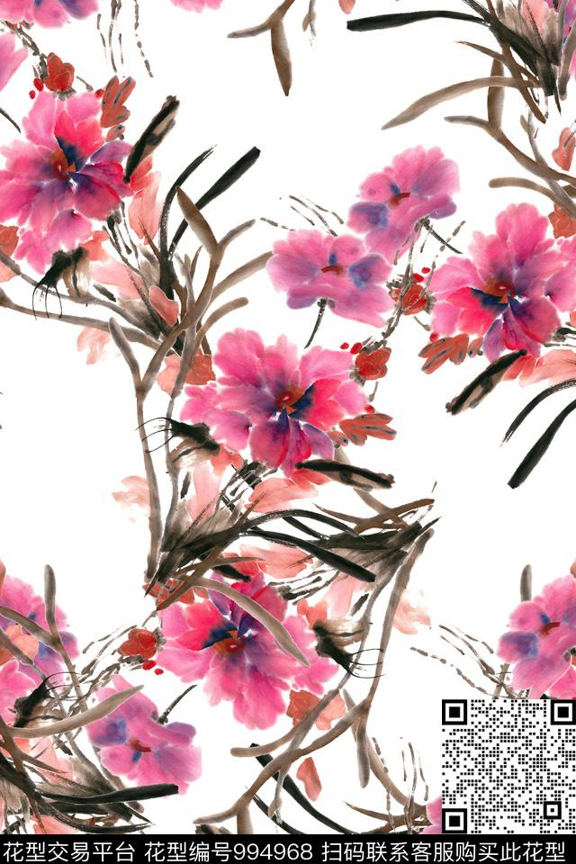 数码华亿平台女装红花数码印花华亿平台下载（图片编号: 994968） - 瓦栏（Walan）