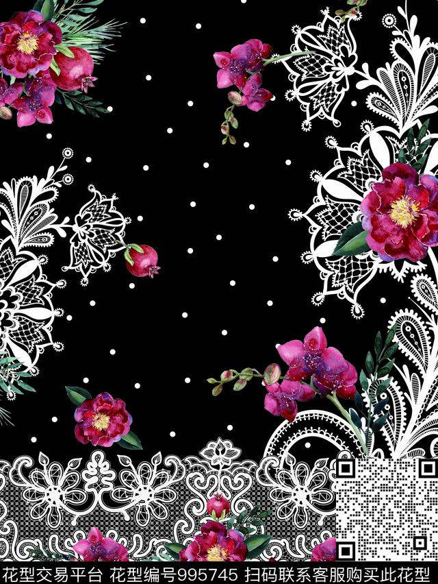 民族风小碎花手绘花卉数码印花华亿平台下载（图片编号: 995745） - 瓦栏（Walan）