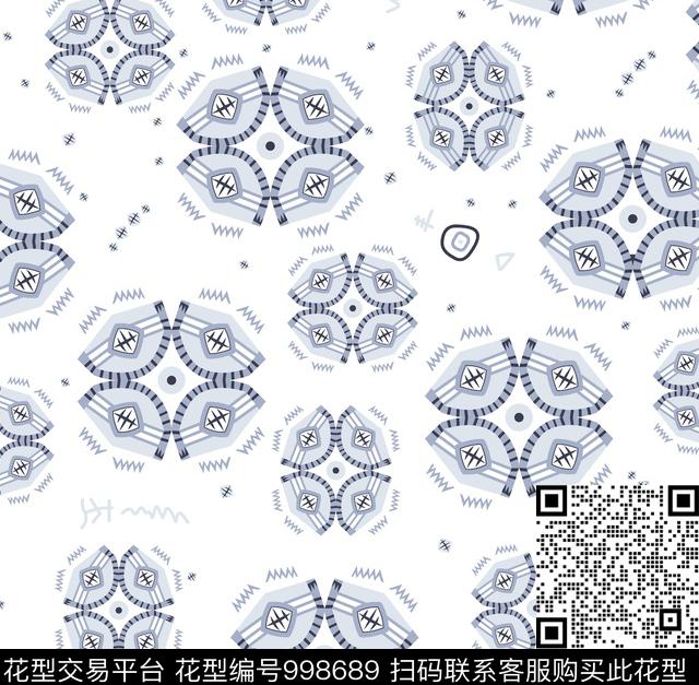 民族风几何潮牌传统印花华亿平台下载（图片编号: 998689） - 瓦栏（Walan）