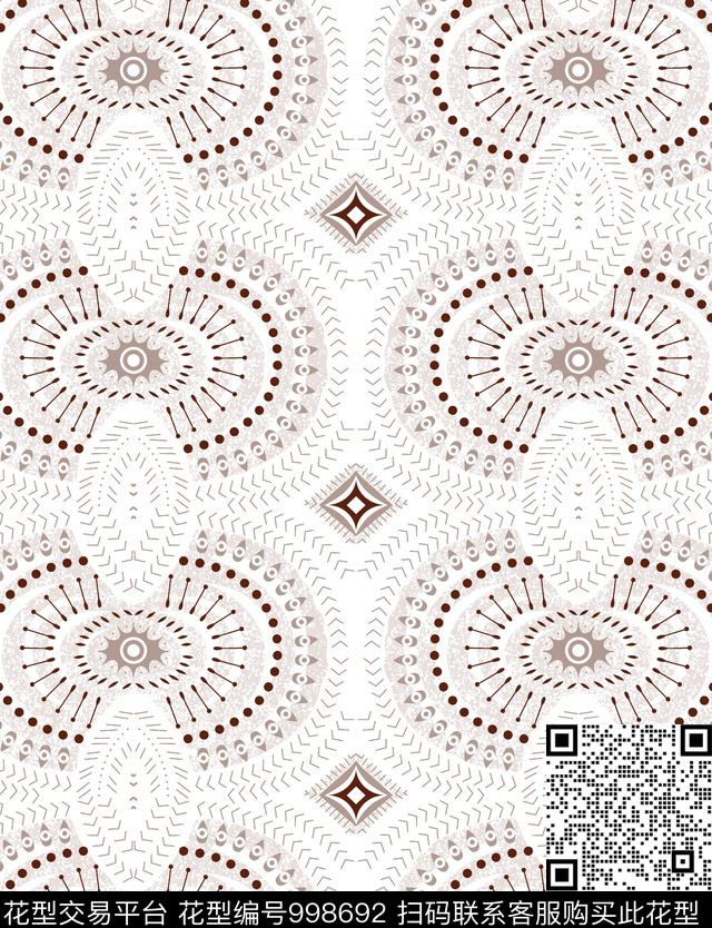 民族风几何潮牌传统印花华亿平台下载（图片编号: 998692） - 瓦栏（Walan）