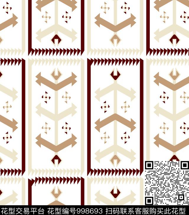 民族风几何潮牌传统印花华亿平台下载（图片编号: 998693） - 瓦栏（Walan）