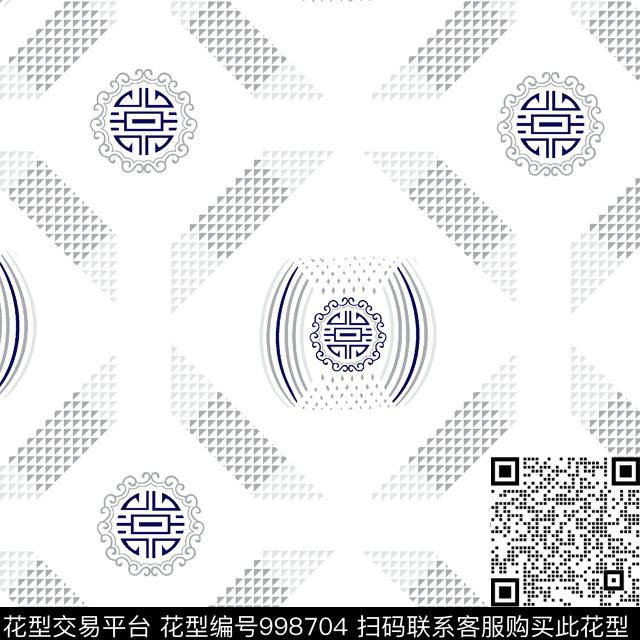 民族风几何潮牌传统印花华亿平台下载（图片编号: 998704） - 瓦栏（Walan）