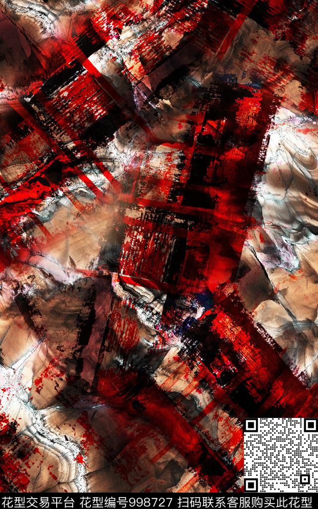 数码华亿平台民族风抽象数码印花华亿平台下载（图片编号: 998727） - 瓦栏（Walan）