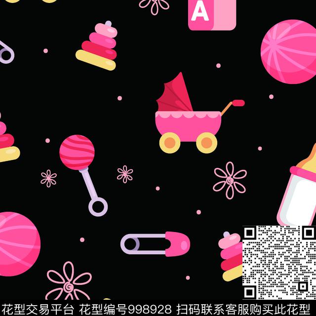 卡通抽象女装传统印花华亿平台下载（图片编号: 998928） - 瓦栏（Walan）