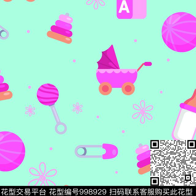 卡通抽象女装传统印花华亿平台下载（图片编号: 998929） - 瓦栏（Walan）