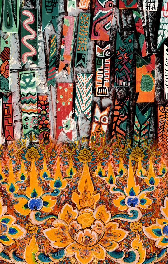 油画华亿平台印花华亿平台图片