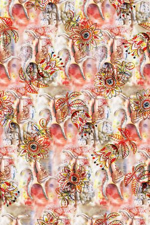 民族风印花华亿平台图片