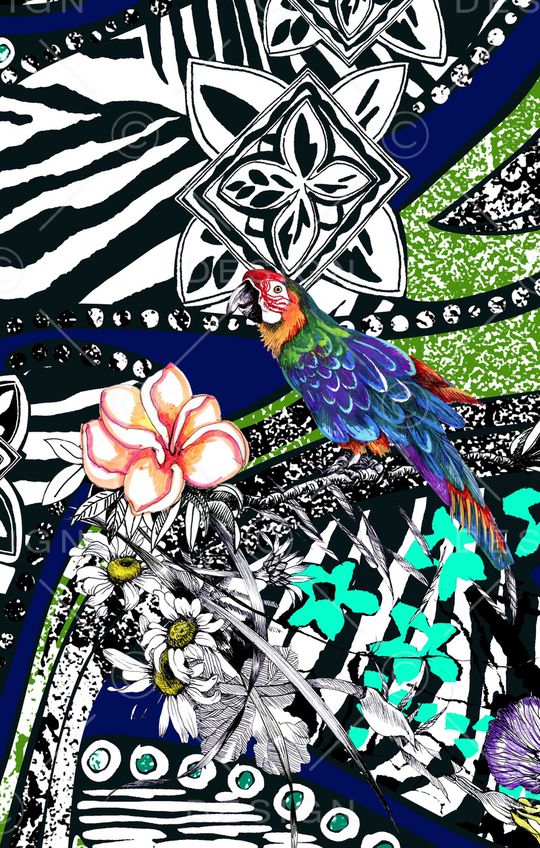 春夏华亿平台印花华亿平台图片