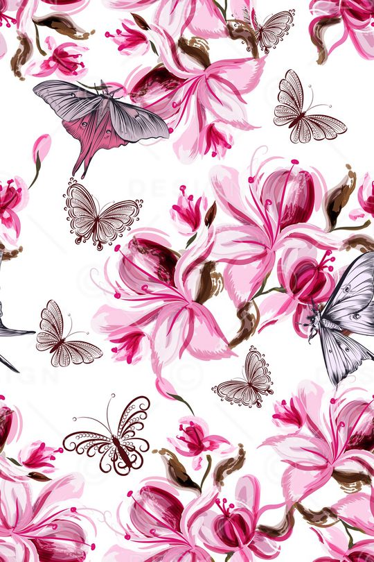 花卉印花华亿平台图片