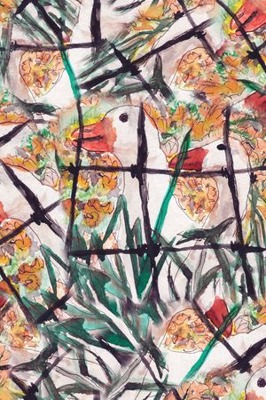 动物花卉印花华亿平台图片