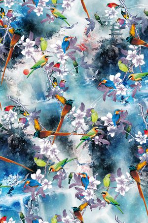 鸟印花华亿平台图片