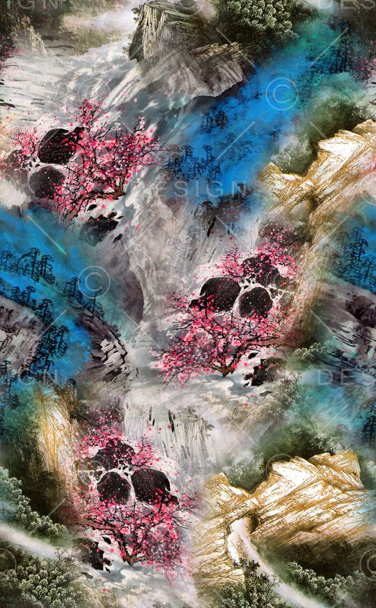 桃花印花华亿平台图片