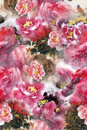 中国风印花华亿平台图片