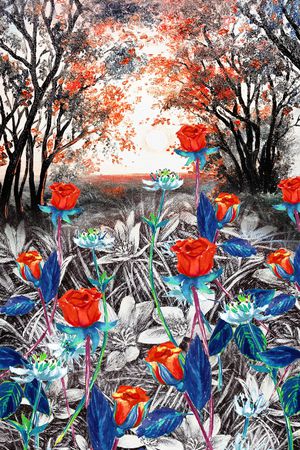 定位花印花华亿平台图片