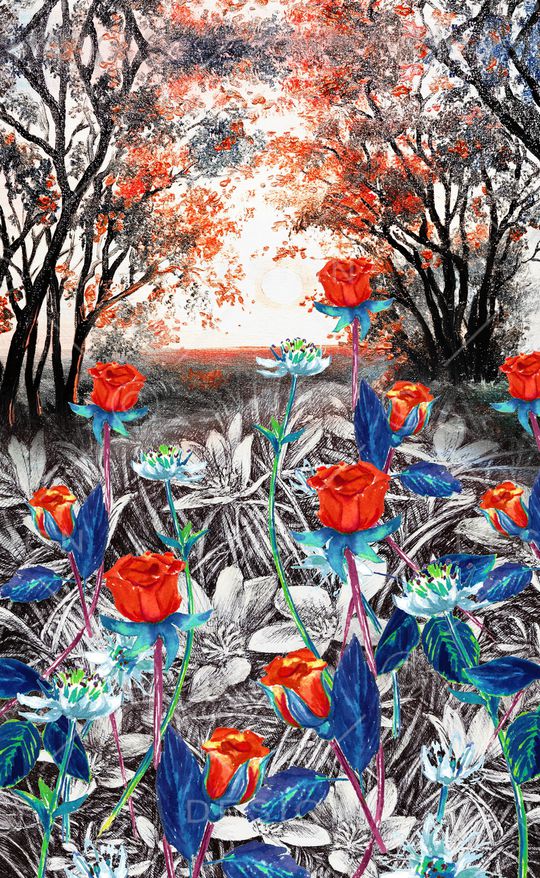 定位花印花华亿平台图片