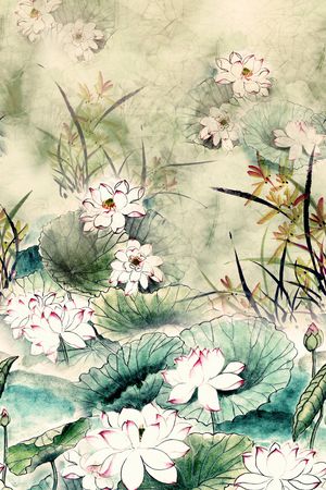 旗袍印花华亿平台图片