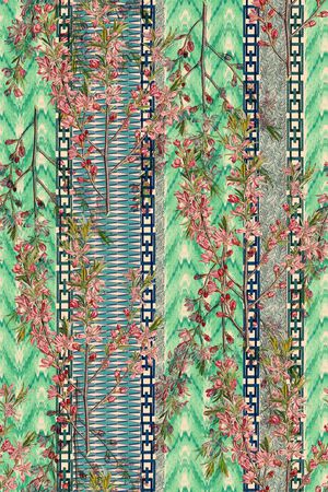 条纹印花华亿平台图片