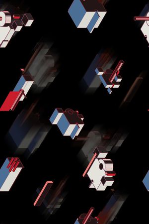 几何男装印花华亿平台图片