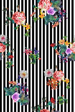 满版散花印花华亿平台图片