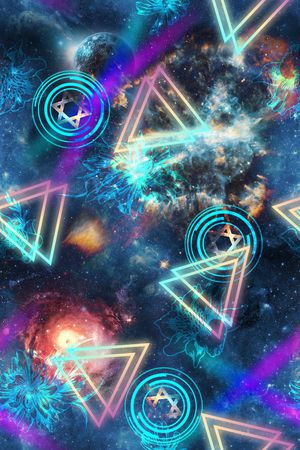 三角形印花华亿平台图片