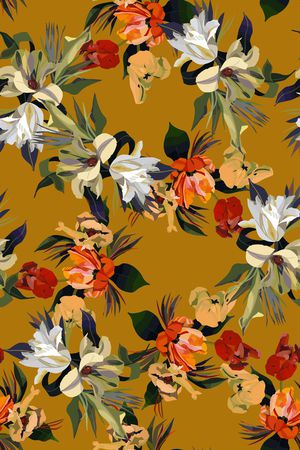 花卉印花华亿平台图片