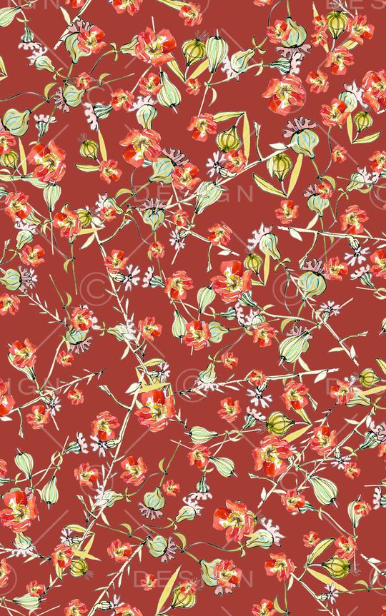 小碎花印花华亿平台图片