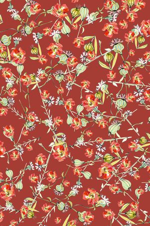 小碎花印花华亿平台图片