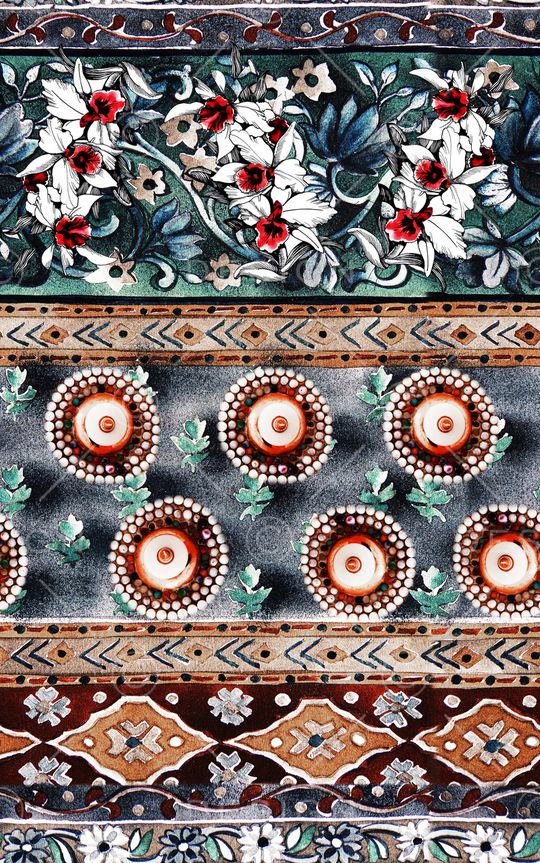 民族风印花华亿平台图片