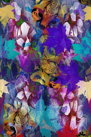 枫叶印花华亿平台图片