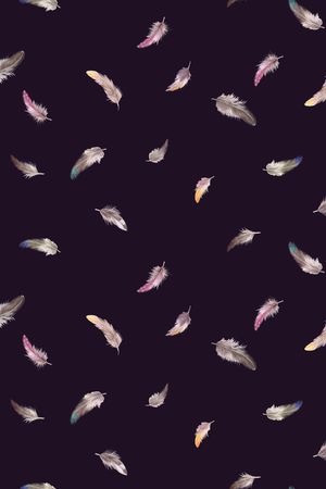 羽毛印花华亿平台图片