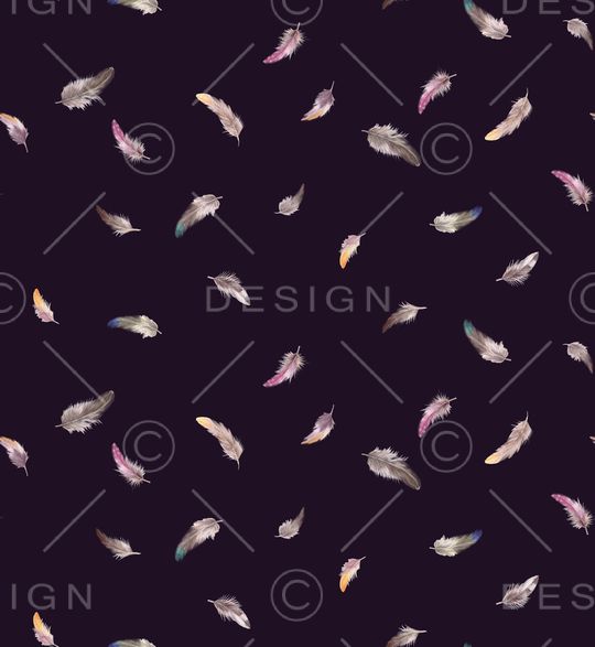 羽毛印花华亿平台图片