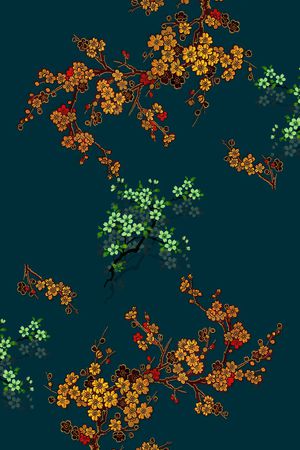 梅花印花华亿平台图片