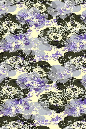 水彩花卉印花华亿平台图片